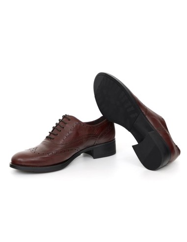 chaussures habillées femme de peau Bordeaux W-MILADE-BURDEOS
