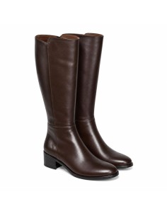 bottes femme de peau marron W-MONANTE-BROWN 2