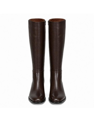 bottes femme de peau marron W-MONANTE-BROWN