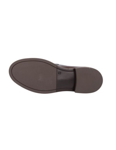 femmes mocassins de peau marron W-MONARIL-BROWN