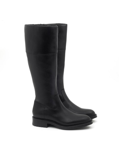 bottes femme de peau le noir W-MORNIA-BLACK