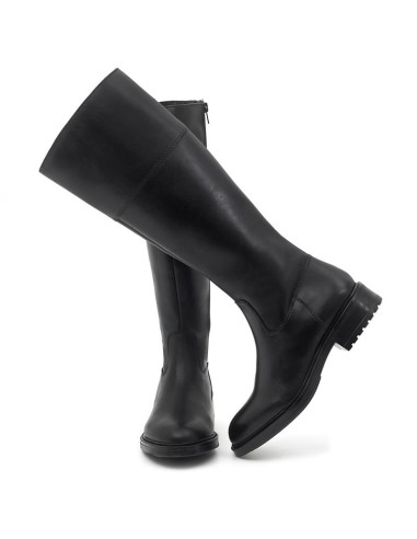 bottes femme de peau le noir W-MORNIA-BLACK