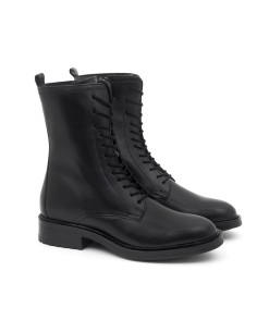bottines femme de peau le noir W-NAGERMEN-NEGRO 2