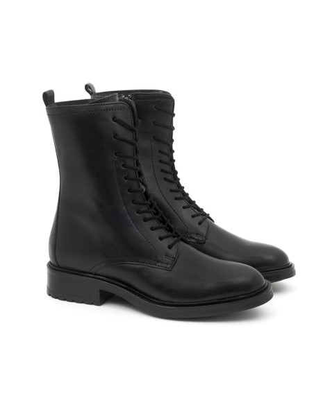 bottines femme de peau le noir W-NAGERMEN-NEGRO