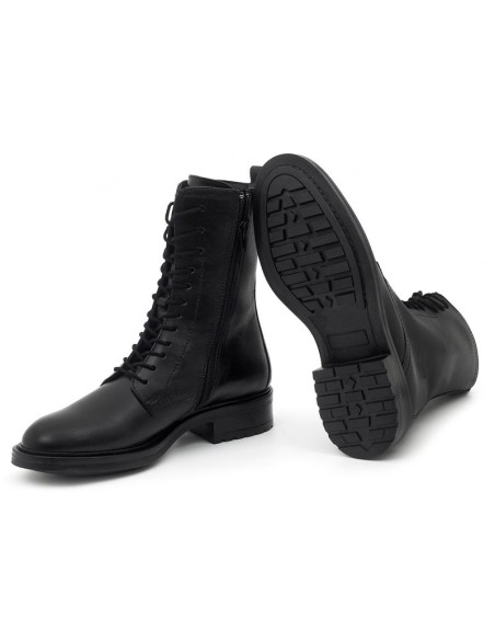 bottines femme de peau le noir W-NAGERMEN-NEGRO