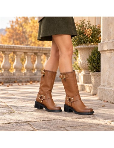 bottes femme de peau cuir W-NAPOLE-CUERO