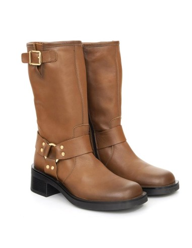 bottes femme de peau cuir W-NAPOLE-CUERO