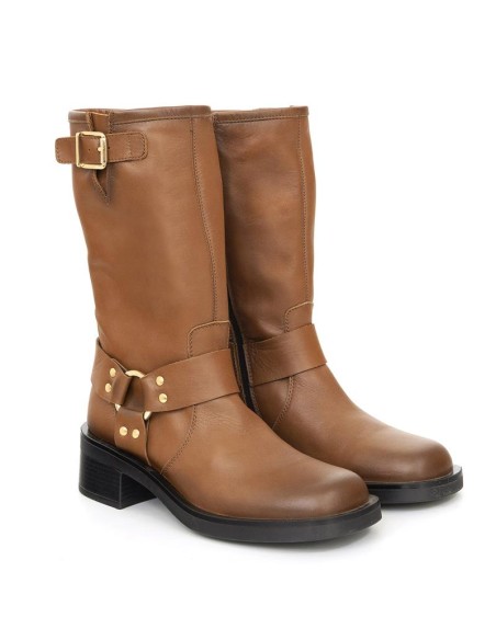 bottes femme de peau cuir W-NAPOLE-CUERO