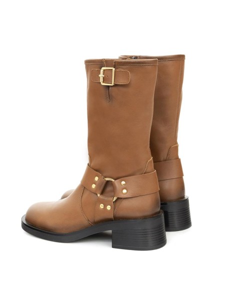 bottes femme de peau cuir W-NAPOLE-CUERO