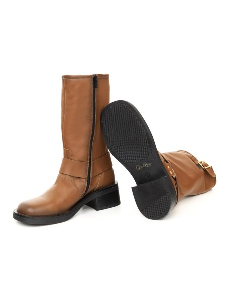 bottes femme de peau cuir W-NAPOLE-CUERO