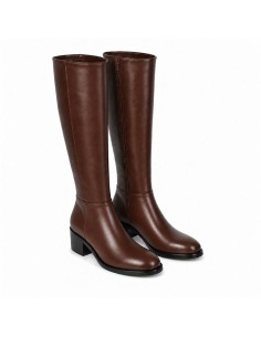 bottes femme de peau marron W-NILARO-BROWN 2