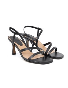 Zapato de Vestir de piel con tiras color negro