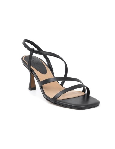 Zapato de Vestir de piel con tiras color negro