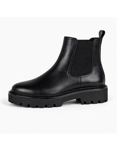 bottines femme de peau le noir W-NOELIA-BLACK