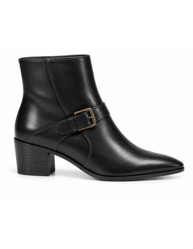 bottines femme de peau le noir W-PELORA-BLACK