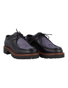 chaussures habillées femme de peau le noir W-PIEMAN-NEGRO