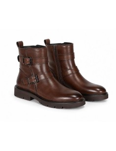 Brown leather women's boots 2