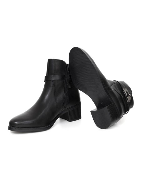 bottines femme de peau le noir W-RALTOR-BLACK
