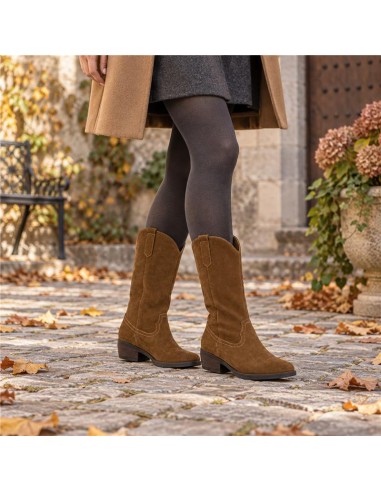 Light Brown suede Women's high boots