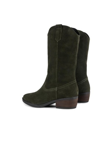 bottes femme suède vert W-SAMILA-GREEN