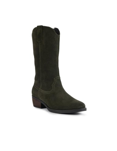 bottes femme suède vert W-SAMILA-GREEN