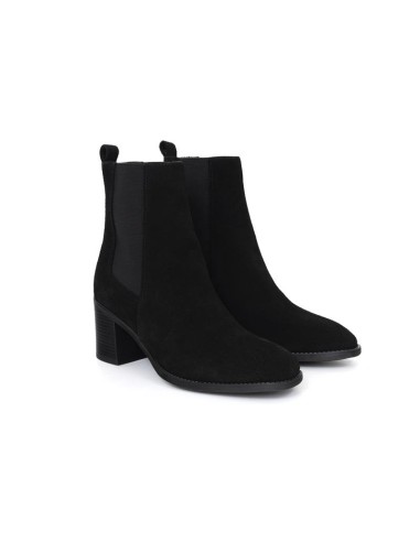 bottines femme suède le noir W-SANDORA-BLACK