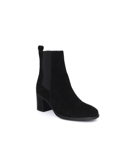 Black suede women's boots
