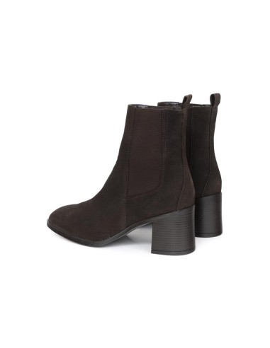 bottines femme de peau marron W-SANDORA-BROWN