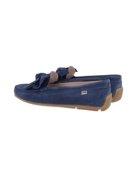 femmes mocassins suède bleu W-SELIA-INDIGO