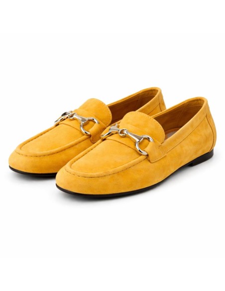 femmes mocassins suède Orange W-SEMUNA-ORANGE