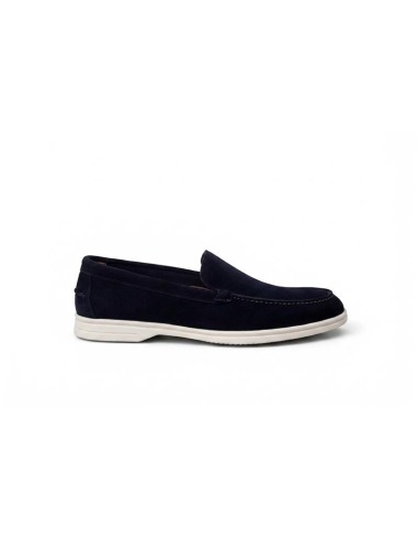 femmes mocassins suède bleu W-SENIRO-NAVY
