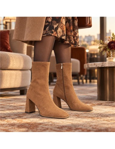 Light Brown suede Women's high boots