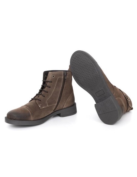 bottines femme suède marron W-SIRVOLA-TAUPE