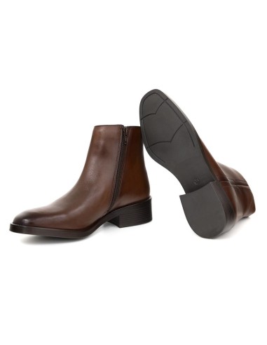 bottines femme de peau marron W-TRIVEN-BROWN