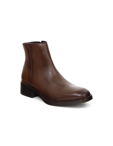 bottines femme de peau marron W-TRIVEN-BROWN