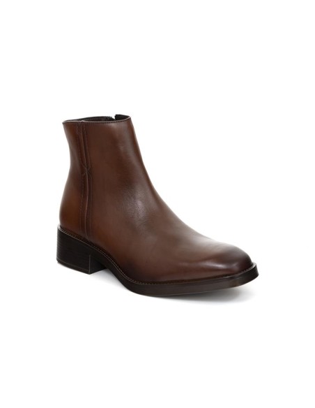 bottines femme de peau marron W-TRIVEN-BROWN