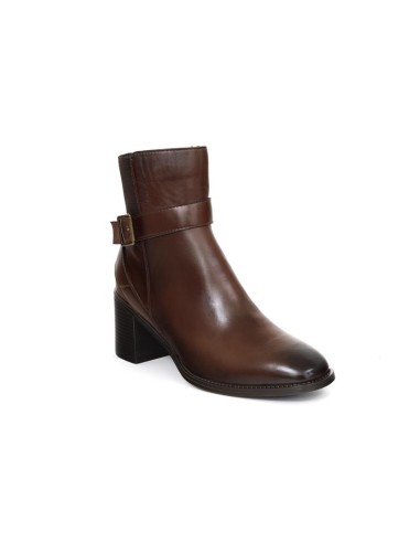 bottines femme de peau marron W-ZALIOR-BROWN