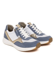 Blue suede Women's sneakers
