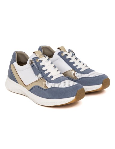 Blue suede Women's sneakers
