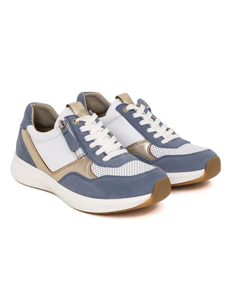 Blue suede Women's sneakers
