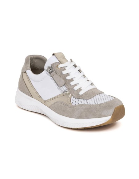 baskets femme suède blanc W-ZANDOR-HIELO