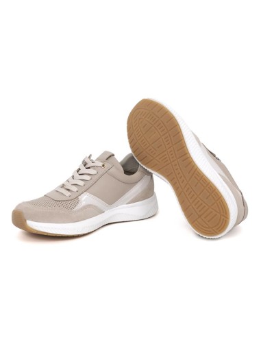 Beige suede Women's sneakers