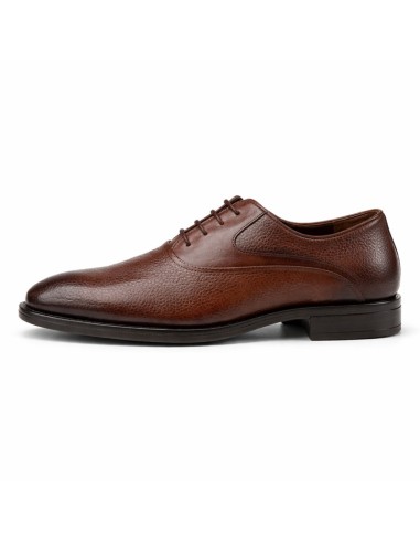 Oxford de piel granulado color cuero