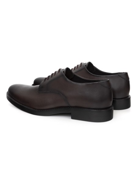 Brown leather derby