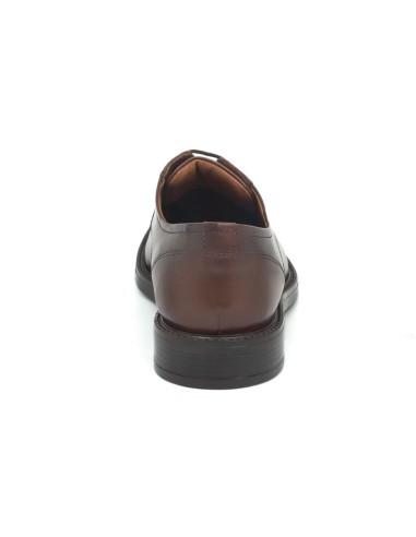 Brown leather derby