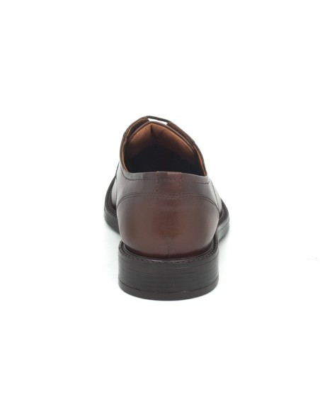 Derby de peau marron JUMANS-BROWN