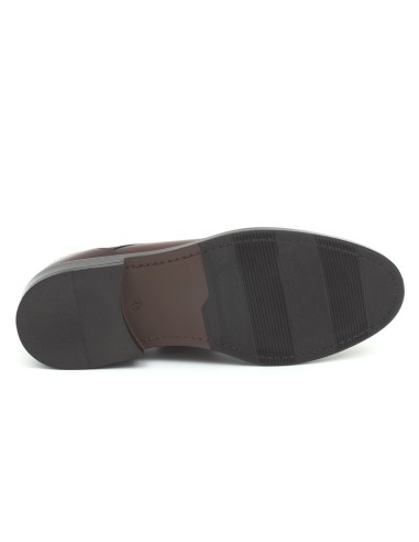 Brown leather derby
