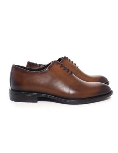 Oxford de piel liso color cuero