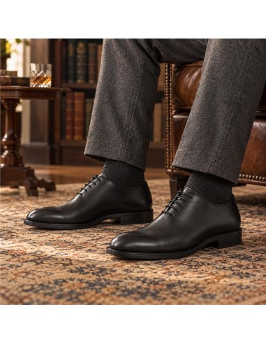 Oxford de piel liso color negro