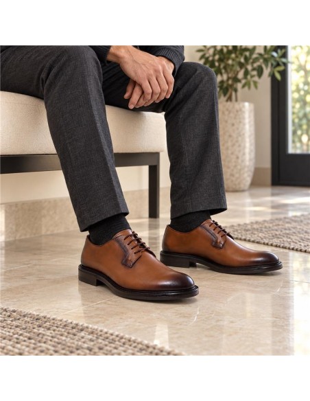 Light Brown leather derby